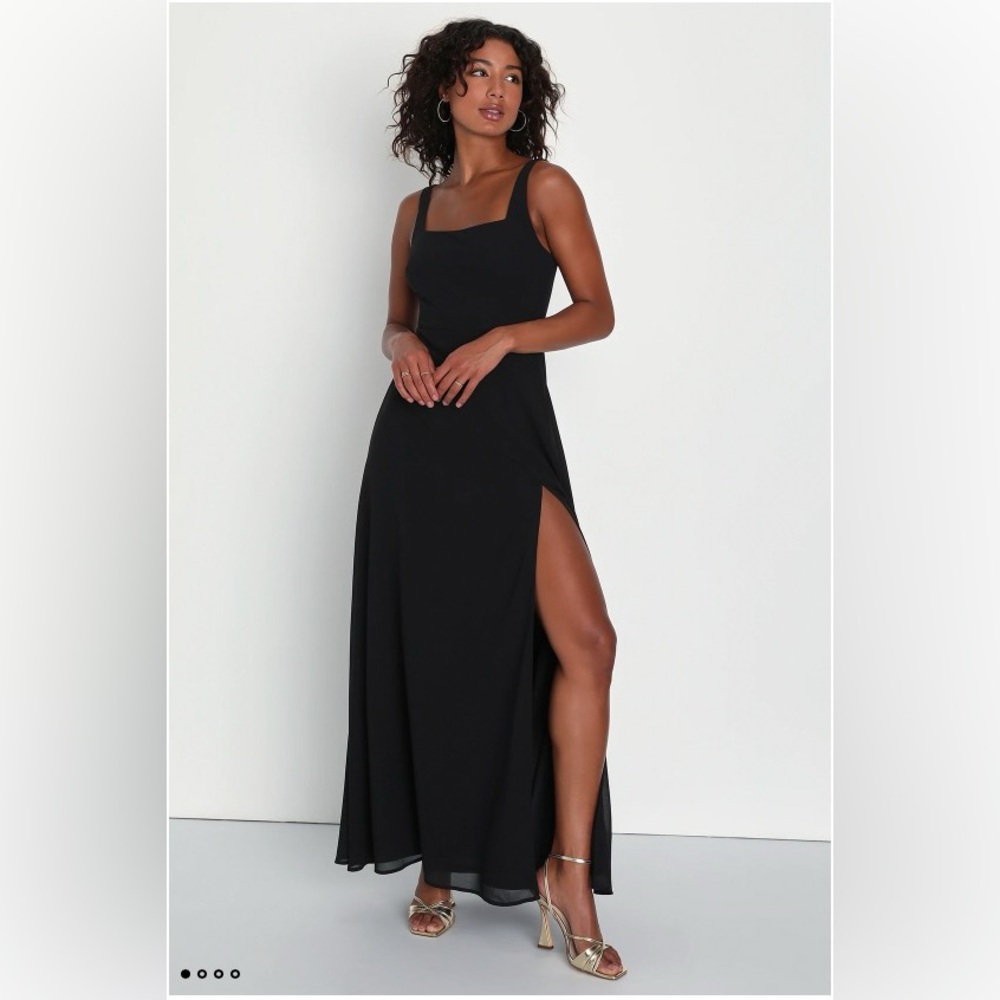 NWT Remarkable Arrival Black Sleeveless Maxi Dress - Picture 3 of 4